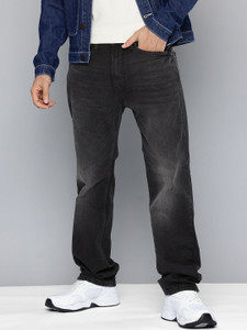 LEVI'S 505 Straight Fit Men Black Jeans