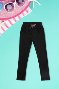 F2M Jogger Fit Girls Black Jeans