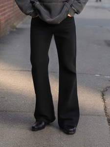 woomny Boot-Leg Men Black Jeans - Image 6