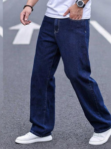 JAAR FASHION Loose Fit Men Dark Blue Jeans