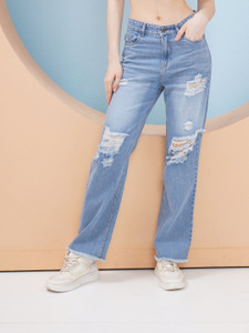 Puella Flared Women Blue Jeans