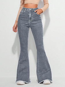 Crazeis Boot-Leg Women Grey Jeans