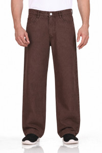 Wearo Loose Fit Men Brown Jeans - Image 6