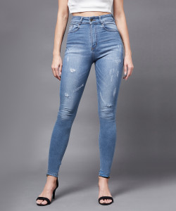 Miss Chase Skinny Women Blue Jeans