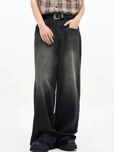 sky collection Wide Leg Black Jeans - Image 4