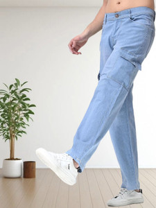 BLUESETTE Loose Fit Men Light Blue Jeans