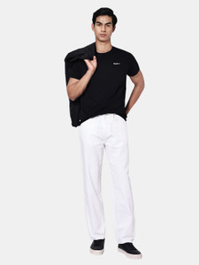 Pepe Jeans Relaxed Fit Men White Jeans