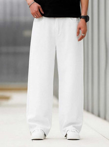 wearworld Loose Fit Men White Jeans