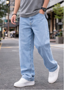 INDIGOX Straight Fit Men Light Blue Jeans - Image 5