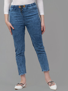 Kyla Exclusive Jogger Fit Women Blue Jeans