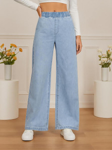 KASHIAN Boyfriend Women Light Blue Jeans
