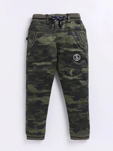 Luxence Jogger Fit Boys Green Jeans