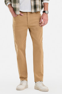 Snitch Tapered Fit Men Brown Jeans