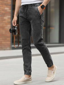 Urbano Fashion Slim Men Black Jeans