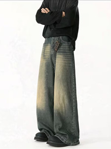 Evara Baggy Fit Men Green Jeans - Image 6