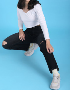 FLYING MACHINE Regular Women Black Jeans