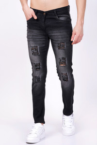 mevan Slim Men Dark Grey Jeans