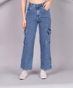KASHIAN Boyfriend Women Blue Jeans