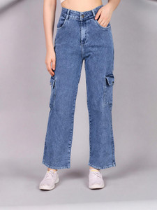 KASHIAN Boyfriend Women Blue Jeans