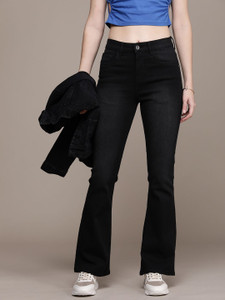 Roadster Flared Women Black Jeans