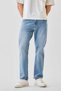 Snitch Relaxed Fit Men Light Blue Jeans