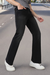 Urbano Fashion Boot-Leg Men Black Jeans