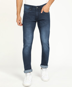 Peter England Jeans Slim Men Dark Blue Jeans