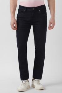 PETER ENGLAND Tapered Fit Men Dark Blue Jeans