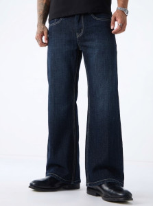 SORELL Boot-Leg Men Dark Blue Jeans