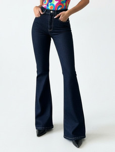 hunter and hayes Boot-Leg Women Dark Blue Jeans