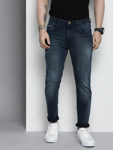 The Indian Garage Co. Slim Men Blue Jeans