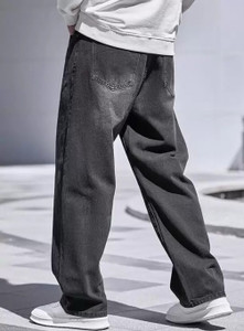 JAARA Relaxed Fit Men Dark Grey Jeans - Image 6