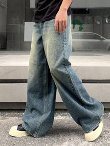 HUNTER & HAYES Baggy Fit Men Light Green Jeans - Image 5