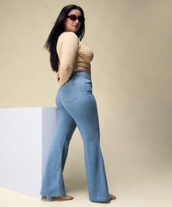 Miss Chase Boot-Leg Women Blue Jeans