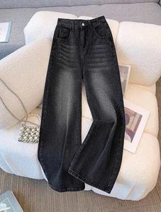 Kidoferia Wide Leg Black Women Jeans - Image 3