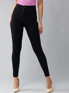 M MODDY Slim Women Black Jeans