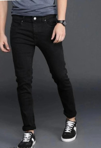 GALATA COLLECTION Regular Men Black Jeans