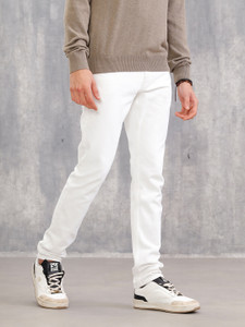 WROGN Slim Men White Jeans