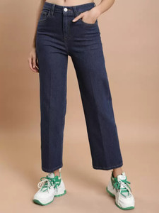 Drewin Boyfriend Women Dark Blue Jeans