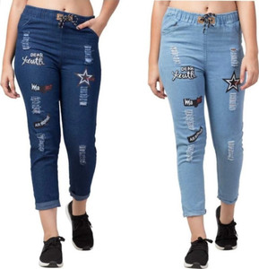 LIKEEFASHION Jogger Fit Women Blue Jeans