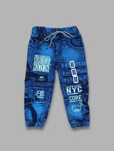 Clothfab Jogger Fit Boys Blue Jeans
