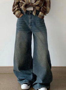 HUNTER & HAYES Baggy Fit Women Blue Jeans