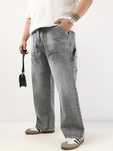 Urbano Plus Loose Fit Men Grey Jeans - Image 6