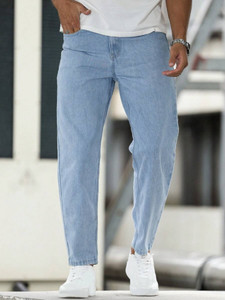 qnim Mom Fit Men Light Blue Jeans - Image 5