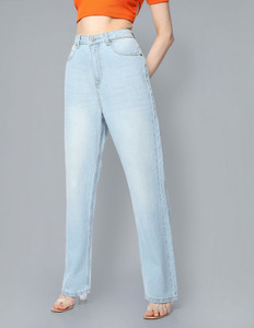 FLYING MACHINE Regular Women Light Blue Jeans