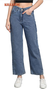 KILLER Straight Fit Girls Blue Jeans