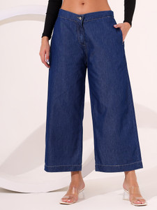 A C CREATION Flared Women Blue Jeans