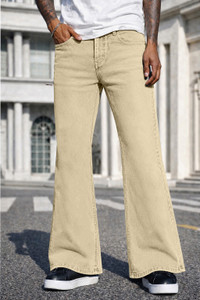 Plus91 Boot-Leg Men Beige Jeans - Image 5