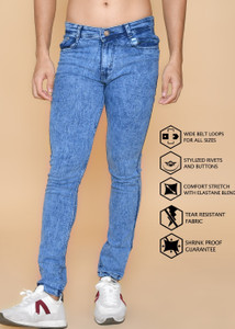 RASSO Skinny Men Light Blue Jeans