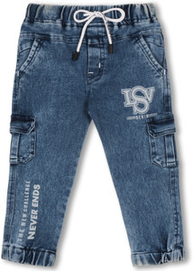Wishkaro Jogger Fit Boys & Girls Light Blue Jeans